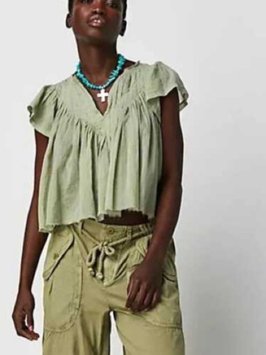 Free People Tops - Free People One Padma Sage Green Top